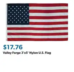 Sam's Club Valley Forge 3'x5' Nylon U.S. Flag offer
