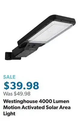 Sam's Club Westinghouse 4000 Lumen Motion Activated Solar Area Light offer