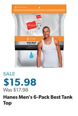Sam's Club Hanes Men's 6-Pack Best Tank Top offer