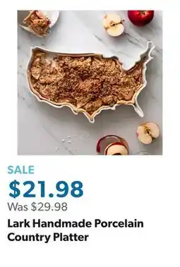 Sam's Club Lark Handmade Porcelain Country Platter offer