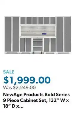 Sam's Club NewAge Products Bold Series 9 Piece Cabinet Set, 132 W x 18 D x 76.75 H offer