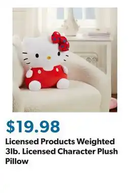 Sam's Club Licensed Products Weighted 3lb. Licensed Character Plush Pillow offer