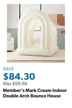 Sam's Club Member's Mark Cream Indoor Double Arch Bounce House offer
