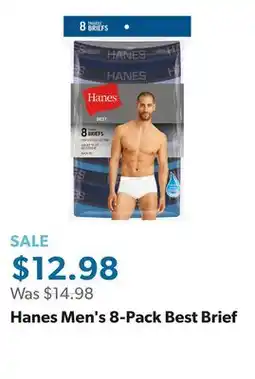 Sam's Club Hanes Men's 8-Pack Best Brief offer