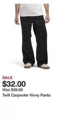 TJ Maxx Twill Carpenter Vinny Pants offer
