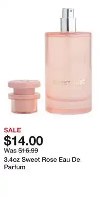 TJ Maxx 3.4oz Sweet Rose Eau De Parfum offer