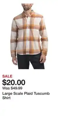 TJ Maxx Large Scale Plaid Tuscumb Shirt offer