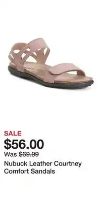 TJ Maxx Nubuck Leather Courtney Comfort Sandals offer