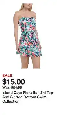 TJ Maxx Island Cays Flora Bandini Top And Skirted Bottom Swim Collection offer