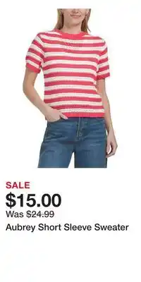 TJ Maxx Aubrey Short Sleeve Sweater offer