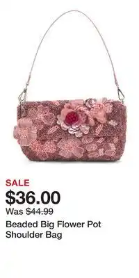 TJ Maxx Beaded Big Flower Pot Shoulder Bag offer