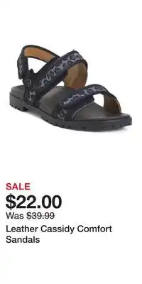 TJ Maxx Leather Cassidy Comfort Sandals offer