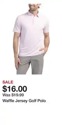 TJ Maxx Waffle Jersey Golf Polo offer