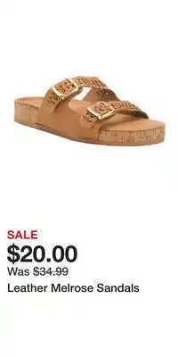 TJ Maxx Leather Melrose Sandals offer