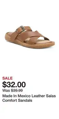 TJ Maxx Made In Mexico Leather Salas Comfort Sandals offer