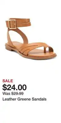 TJ Maxx Leather Greene Sandals offer