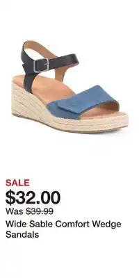 TJ Maxx Wide Sable Comfort Wedge Sandals offer