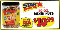 Ollie's STAR SNACKS Mixed Nuts offer