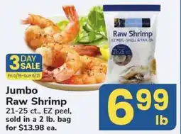 Safeway Jumbo Raw Shrimp offer