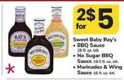 Safeway Sweet Baby Ray’s Sauces offer