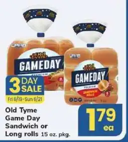 Safeway Old Tyme Game Day Sandwich or Long rolls offer
