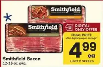 Safeway Smithfield Bacon offer