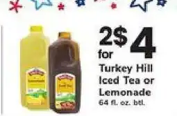 Safeway Turkey Hill Iced Tea or Lemonade offer