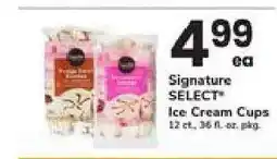 Safeway Signature SELECT Ice Cream Cups offer