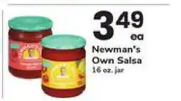 Safeway Newman's Own Salsa offer