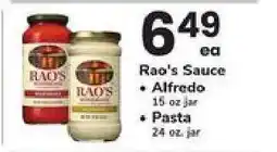 Safeway Rao's Sauce offer