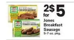 Safeway Jones Breakfast Sausage offer