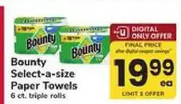 Safeway Bounty Select-A-Size Paper Towels offer