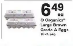 Safeway O Organics Large Brown Grade A Eggs offer