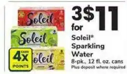 Safeway Soleil Sparkling Water offer