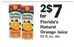 Safeway Florida's Natural Orange Juice offer
