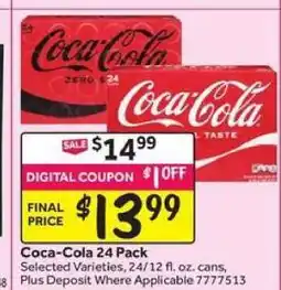 Stop&Shop Coca-Cola 24 Pack offer