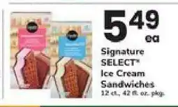 Safeway Signature SELECT Ice Cream Sandwiches offer