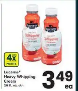 Safeway Lucerne Heavy Whipping Cream offer