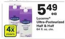 Safeway Lucerne Ultra-Pasteurized Half & Half offer