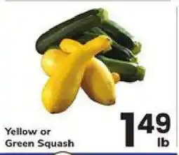 Safeway Yellow or Green Squash offer