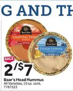 Stop&Shop Boar's Head Hummus offer