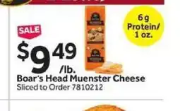 Stop&Shop Boar's Head Muenster Cheese offer