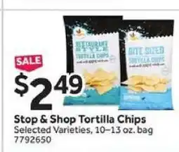 Stop&Shop Stop & Shop Tortilla Chips offer
