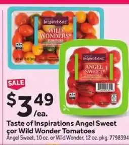 Stop&Shop Taste of Inspirations Angel Sweet or Wild Wonder Tomatoes offer