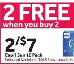 Stop&Shop Capri Sun 10 Pack offer