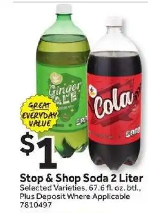 Stop&Shop Stop & Shop Soda 2 Liter offer