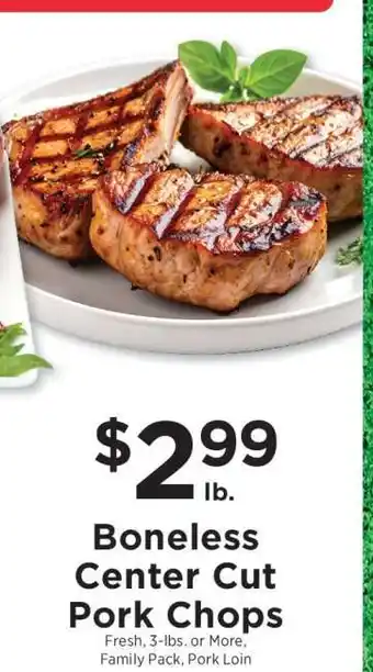 ShopRite Boneless Center Cut Pork Chops offer