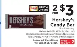 ShopRite Hershey's Candy Bar offer