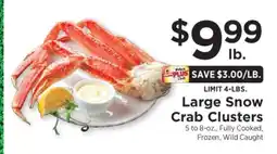 ShopRite Large Snow Crab Clusters offer