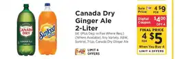 ShopRite Canada Dry Ginger Ale 2- liter offer